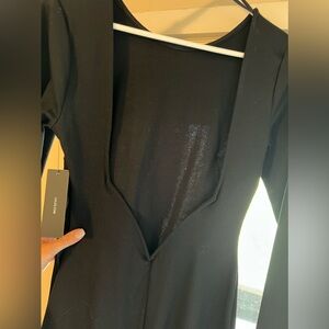 Lulu’s Black Midi Dress